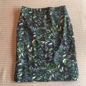 Ann Taylor Loft Floral Skirt - Size 2